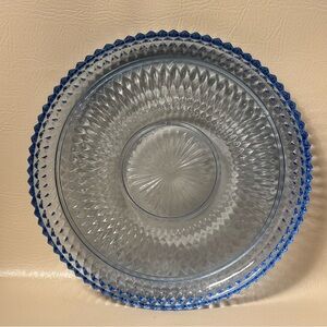 Indiana Glass Diamond Point
Regal Blue Crystal Platter